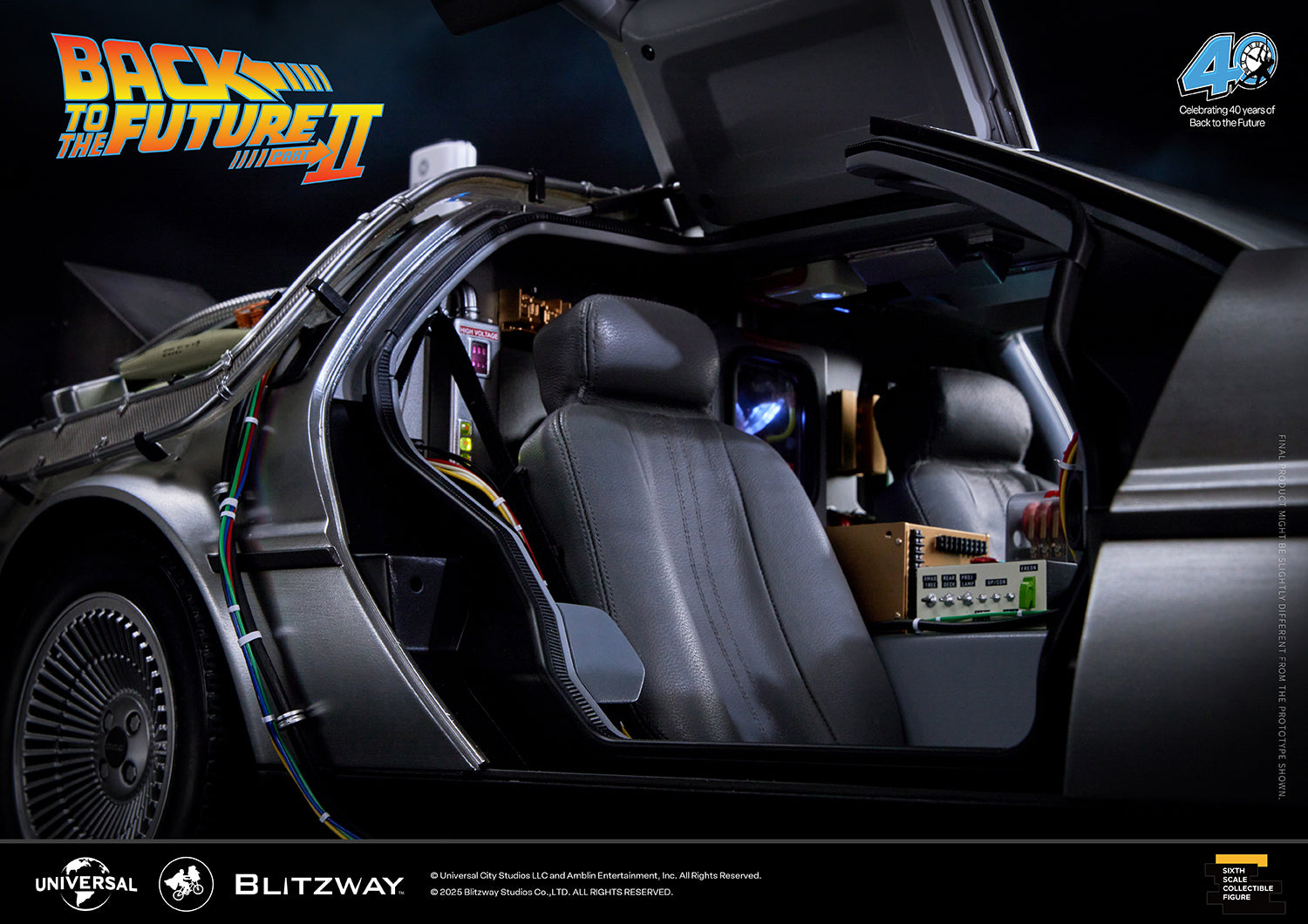 BLITZWAY Back to the Future Part II 1:6 scale DeLorean Time