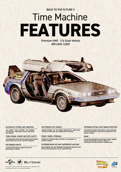 PRE-SOLD OUT | BLITZWAY Back to the Future Part II 1:6 scale DeLorean Time Machine (Deluxe Version) [Manufacturing delays - Availability expected  Q4 2026]
