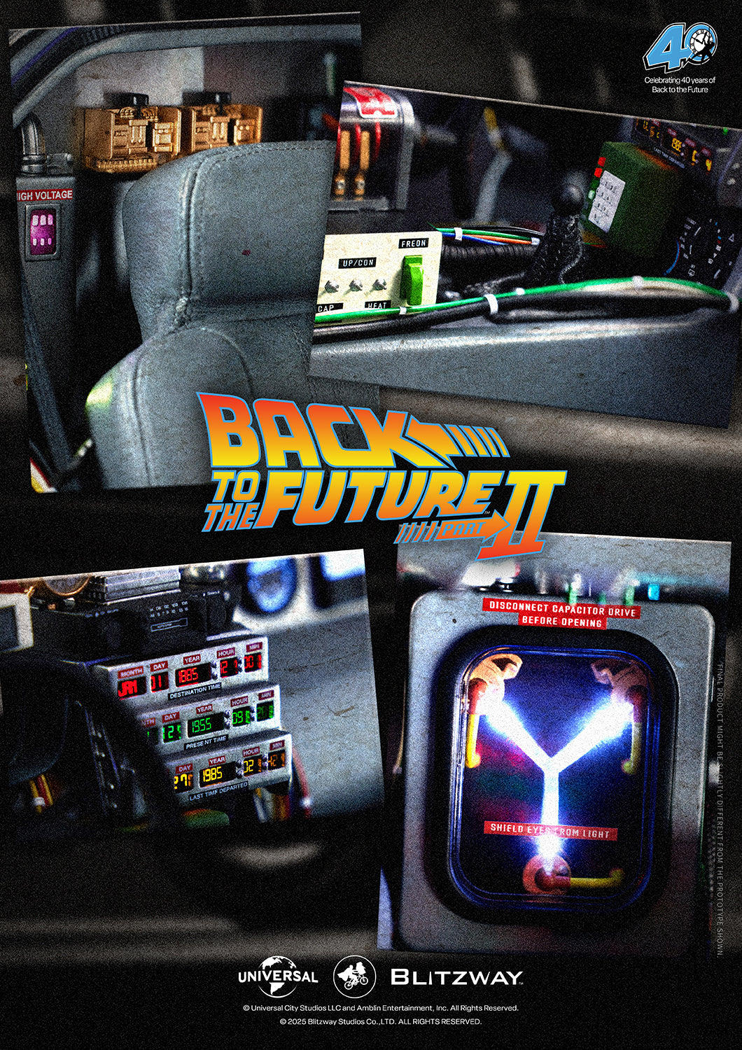 PRE-SOLD OUT | BLITZWAY Back to the Future Part II 1:6 scale DeLorean Time Machine (Standard Version) [Manufacturing delays - Availability expected  Q4 2026]