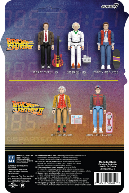 ReAction Back to the Future Part II ReAction+ Wv2 Marty McFly 2015 3¾-inch Retro Action Figure [Expected Availability: August 2026]