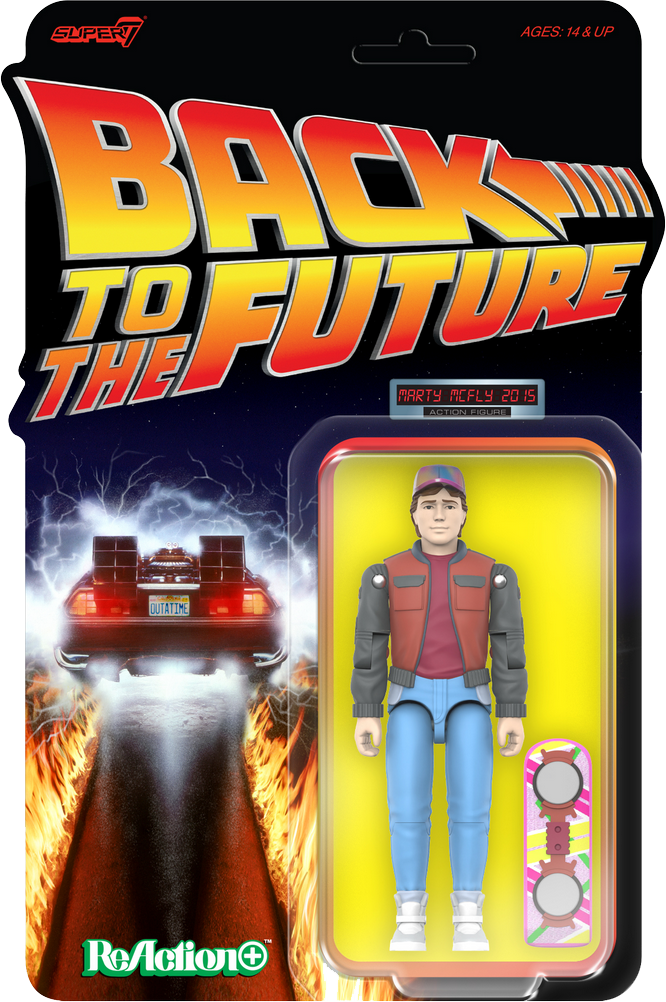 ReAction Back to the Future Part II ReAction+ Wv2 Marty McFly 2015 3¾-inch Retro Action Figure [Expected Availability: August 2026]