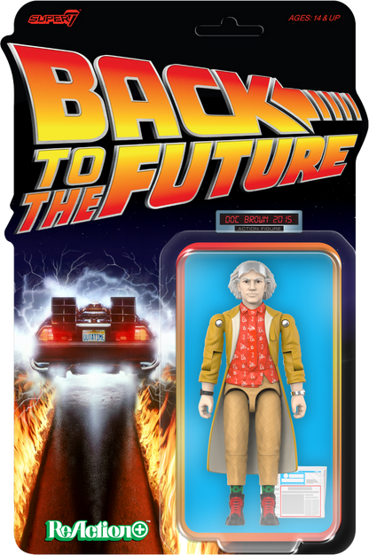 ReAction Back to the Future Part II ReAction+ Wv2 Doc Brown 2015 3¾-inch Retro Action Figure [Expected Availability: August 2026]
