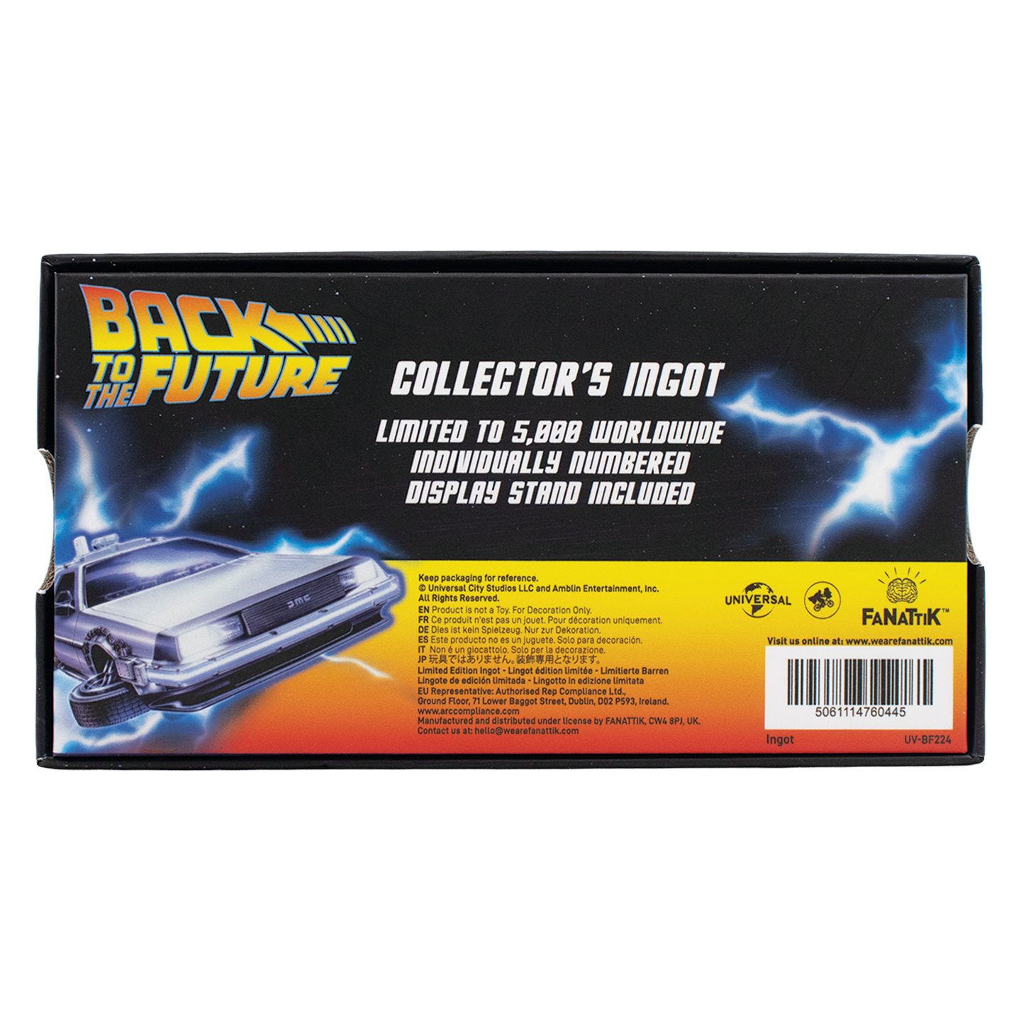 PRE-ORDER | Back to the Future Limited Edition Stained Glass-Style Ingot [Expected Availability: November/December 2026]