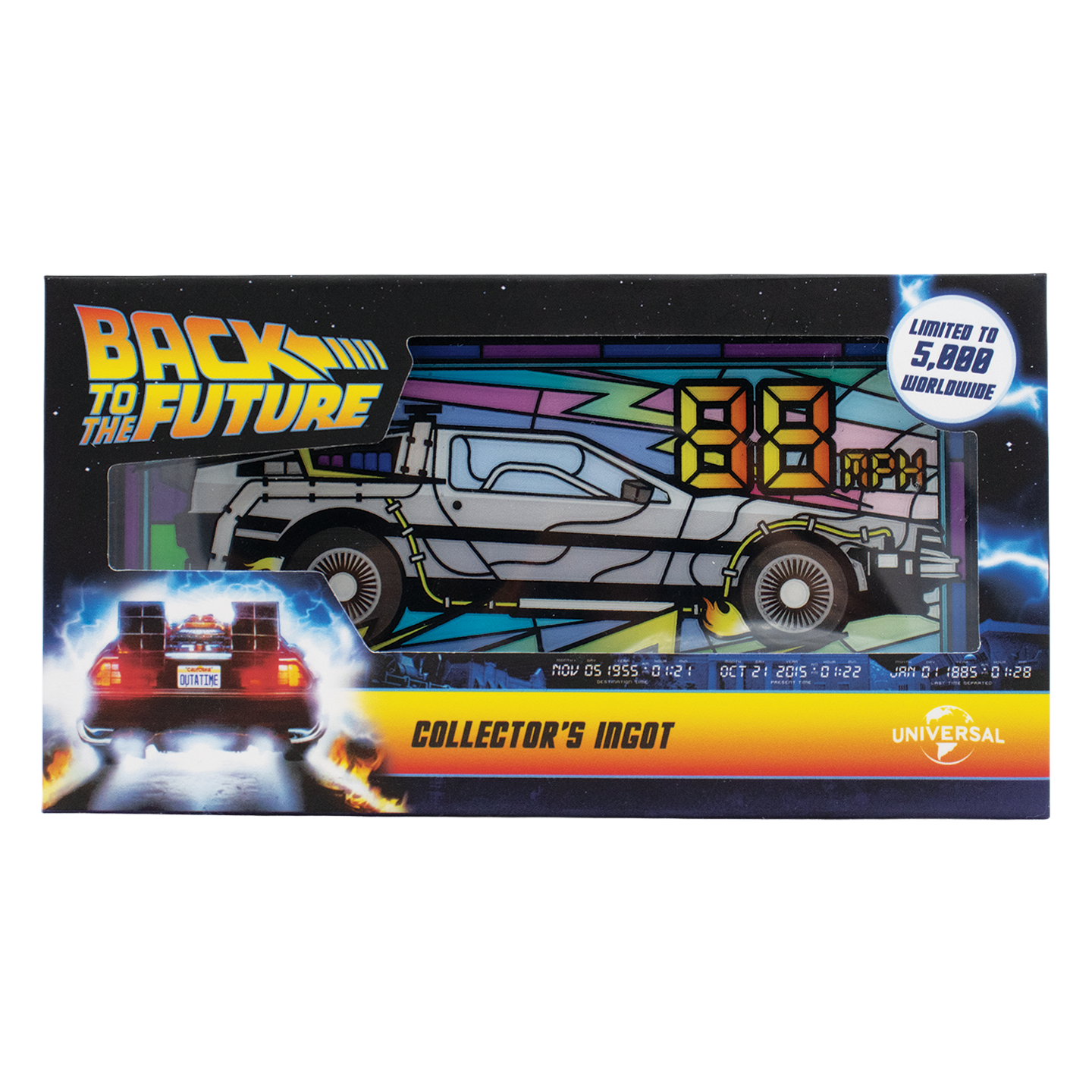PRE-ORDER | Back to the Future Limited Edition Stained Glass-Style Ingot [Expected Availability: November/December 2026]