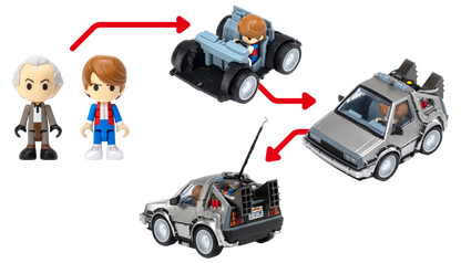 Q VILLAGE Back to the Future Time Machine Part 1