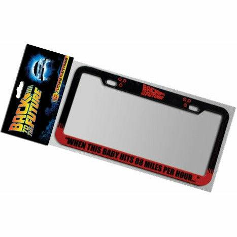 Back to the Future 88 MPH License Plate Frame Novelty Frame Factory Entertainment