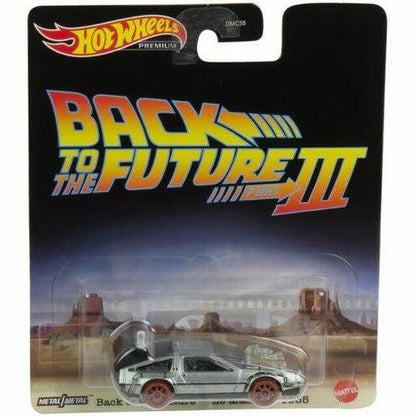 Hot Wheels Back to the Future Part III 1:64 1955 DeLorean Time Machine Die-cast Model Cars Hot Wheels