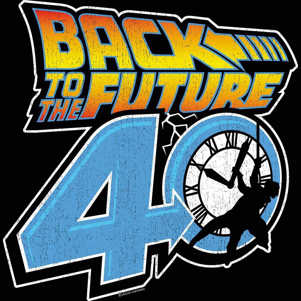 PREMIUM | Back to the Future - BTTF 40TH LOGO Adult Shirt