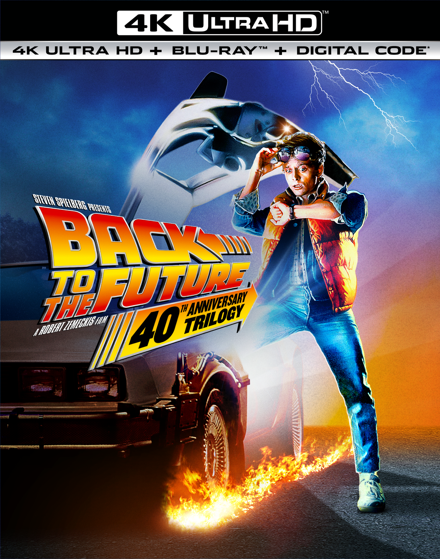 Back to the Future 40th Anniversary Trilogy (4K Ultra HD + Blu-ray™ + Digital Code) [PRE-ORDER: Expected Availability October 14, 2025!]
