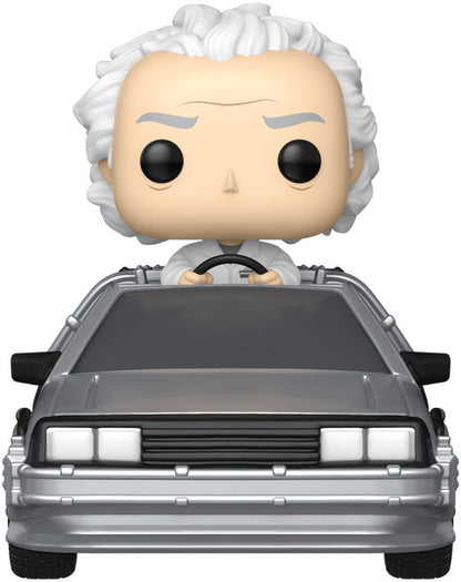 Funko POP! Rides Deluxe: Back to the Future Doc with Time Machine [PRE-ORDER: Distributor delayed delivery until October 2025!]