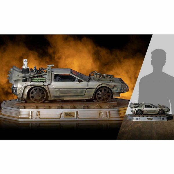 Iron Studios Back to the Future Part III DeLorean 1:10 Scale Statue Statue Iron Studios