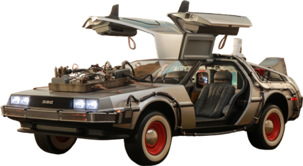 Hot Toys Back to the Future Part III DeLorean Time Machine Vehicle