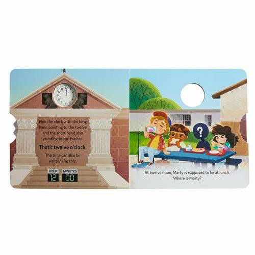 Back to the Future: Telling Time With Marty McFly children's board book Hardcover Book Insight Editions