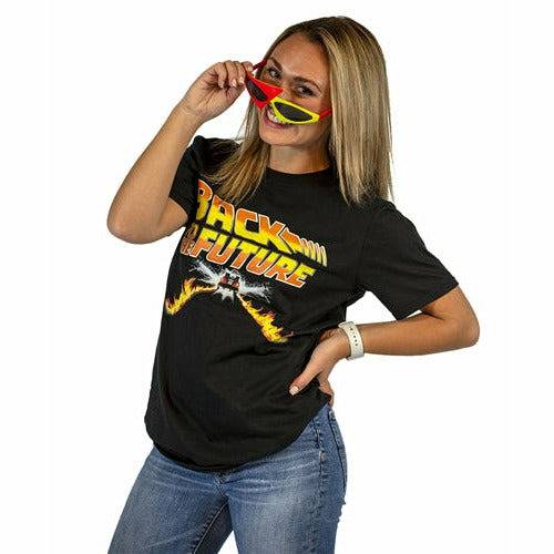 Back to the Future DeLorean Flametrails unisex T-shirt T-Shirts American Classics
