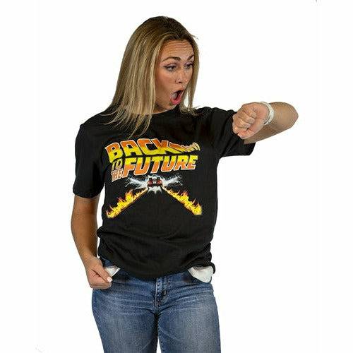 Back to the Future DeLorean Flametrails unisex T-shirt T-Shirts American Classics