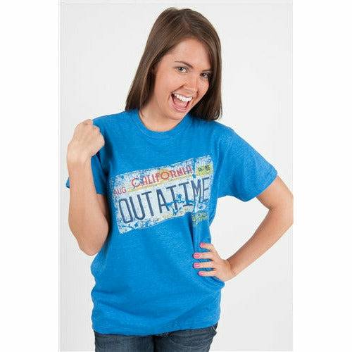 Back to the Future OUTATIME license plate unisex T-shirt T-Shirts American Classics