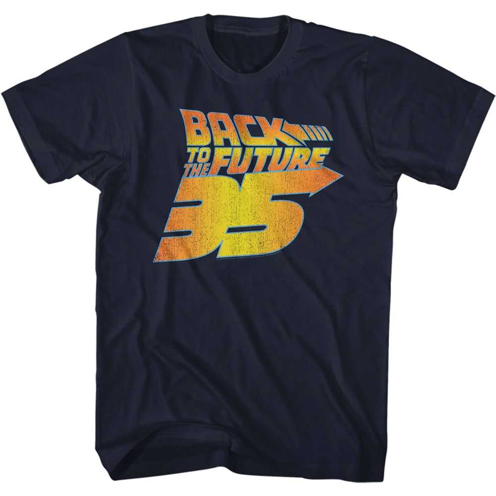 PREMIUM | Back to the Future - BTTF 35TH DISTRESSED Adult Shirt