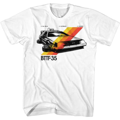 PREMIUM | Back to the Future - BTTF-35 STRIPES Adult Shirt