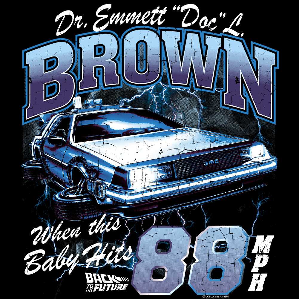 PREMIUM | Back to the Future - BACK TO THE FUTURE DOC BROWN LIGHTNING Adult Shirt