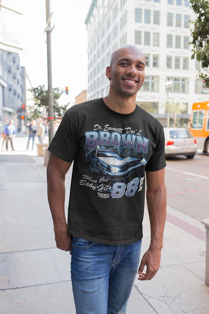 PREMIUM | Back to the Future - BACK TO THE FUTURE DOC BROWN LIGHTNING Adult Shirt