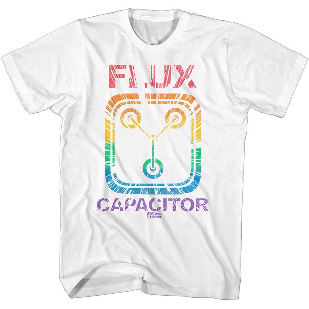 PREMIUM | Back to the Future - BACK TO THE FUTURE RAINBOW FLUX Adult Shirt