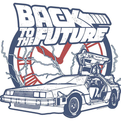 PREMIUM | Back to the Future - BACK TO THE FUTURE CLOCK AND LIGHTNING Adult Shirt