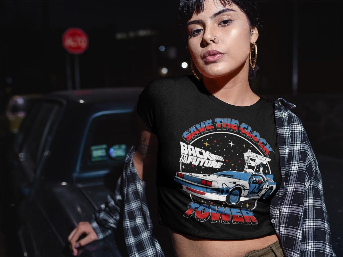 PREMIUM | Back to the Future - BTTF SAVE THE CLOCK TOWER SPLIT COLOR Adult Shirt