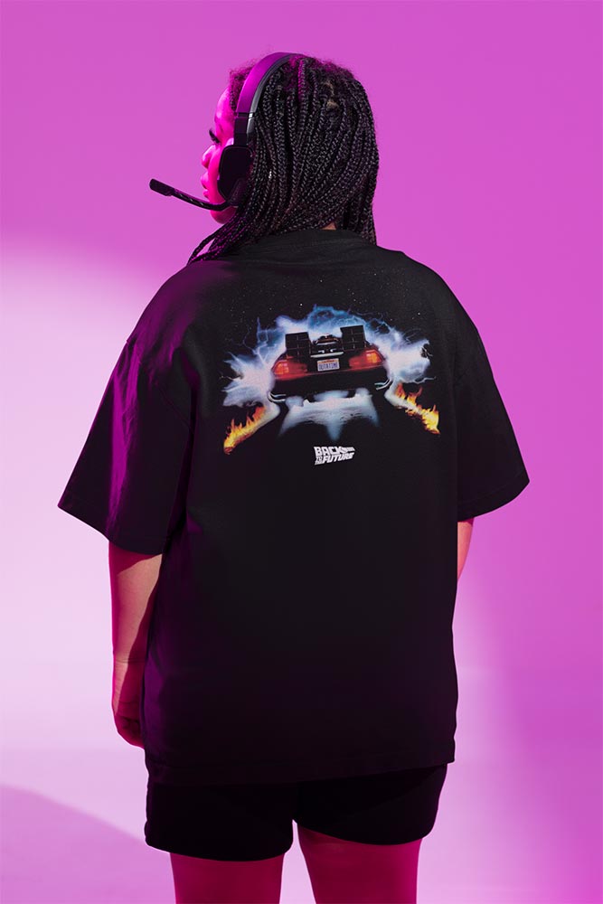 PREMIUM | Back to the Future - BTTF DRIVING THROUGH 2-SIDED Adult Shirt