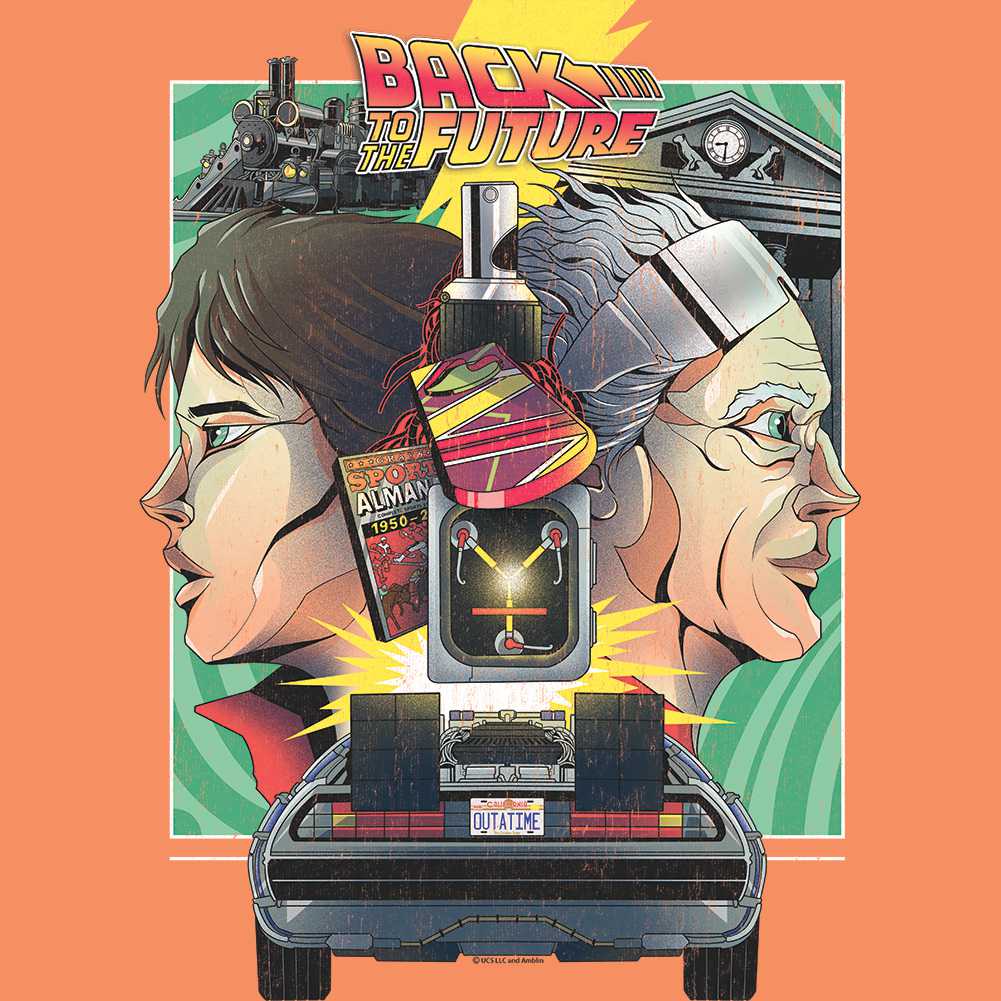 PREMIUM | Back to the Future - BTTF POSTER Adult Shirt