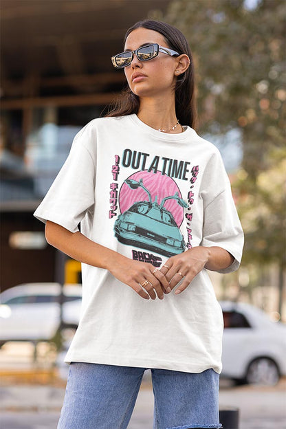 PREMIUM | Back to the Future - BTTF OUTATIME PASTEL Adult Shirt