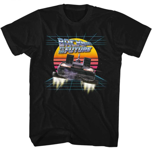 PREMIUM | Back to the Future - BTTF INTO THE RETRO SUNSET Adult Shirt