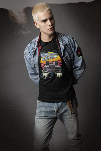 PREMIUM | Back to the Future - BTTF INTO THE RETRO SUNSET Adult Shirt
