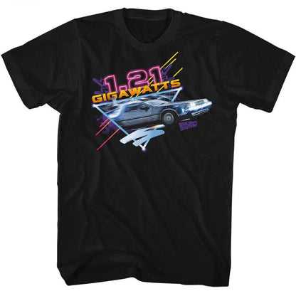 PREMIUM | Back to the Future - BTTF NEON GIGAWATTS Adult Shirt