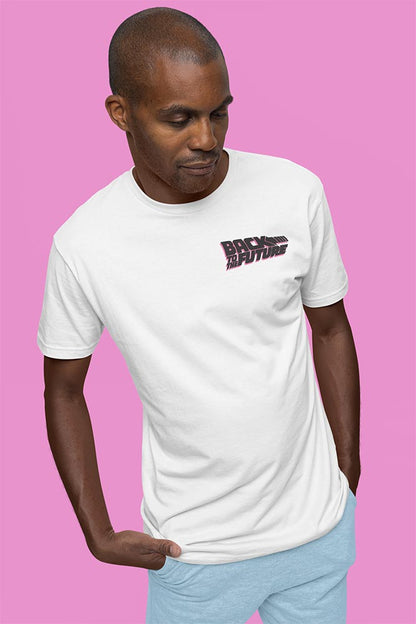 PREMIUM | Back to the Future - BTTF OUTATIME PASTEL FRONT AND BACK 2-SIDED Adult Shirt
