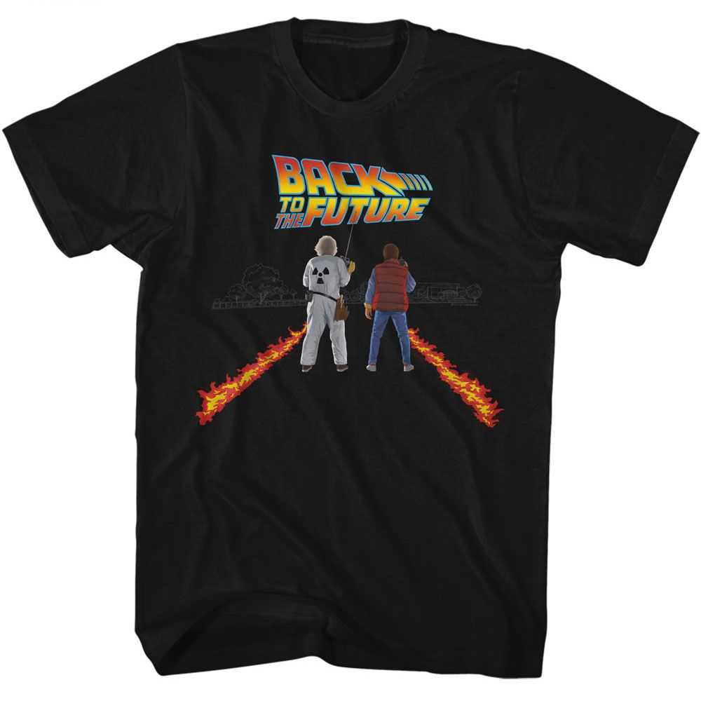 PREMIUM | Back to the Future - BTTF FIRE STREAKS Adult Shirt