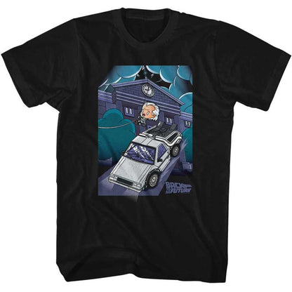 PREMIUM | Back to the Future - BTTF CUTE CARTOON DOC AND CLOCK TOWER Adult Shirt