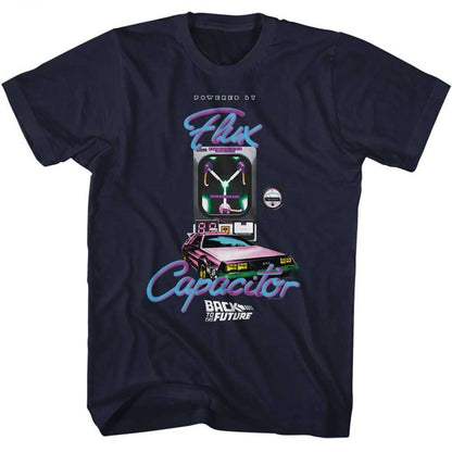 PREMIUM | Back to the Future - BTTF POWERED BY FLUX CAPACITOR Adult Shirt