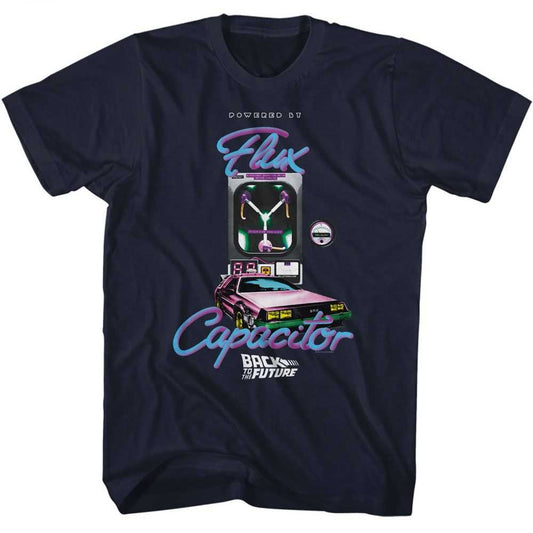 PREMIUM | Back to the Future - BTTF POWERED BY FLUX CAPACITOR Adult Shirt