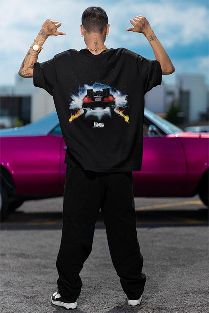 PREMIUM | Back to the Future - BTTF ROADS FRONT AND BACK 2 2-SIDED Adult Shirt