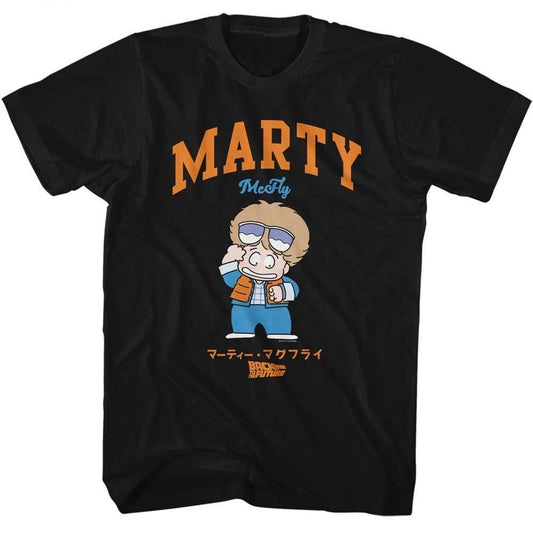 PREMIUM | Back to the Future - BTTF MARTY CARTOON CHARACTER Adult Shirt