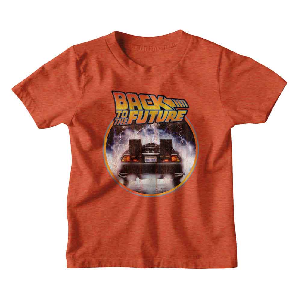 PREMIUM | Back to the Future - BTTF LOGO CAR CIRCLE Youth Shirt