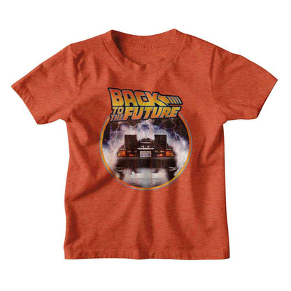 PREMIUM | Back to the Future - BTTF LOGO CAR CIRCLE Youth Shirt