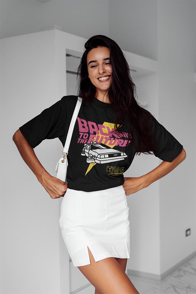 PREMIUM | Back to the Future - BTTF BRIGHT GRAPHIC Adult Shirt