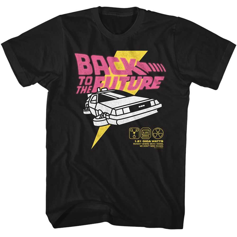PREMIUM | Back to the Future - BTTF BRIGHT GRAPHIC Adult Shirt