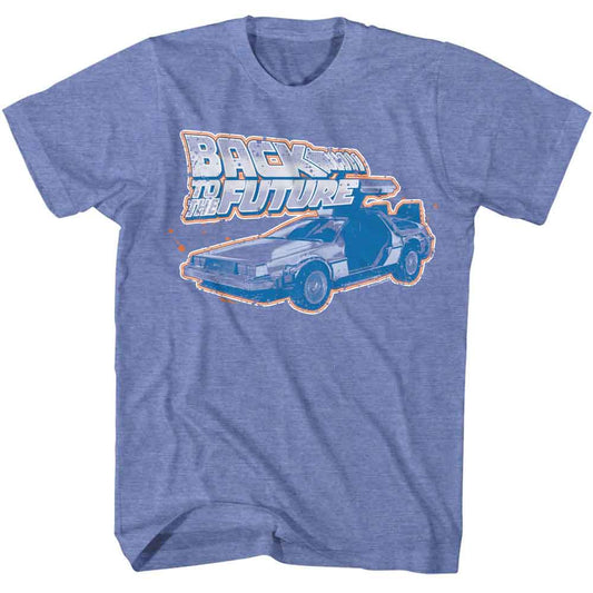 PREMIUM | Back to the Future - BTTF LOGO AND CAR Adult Shirt