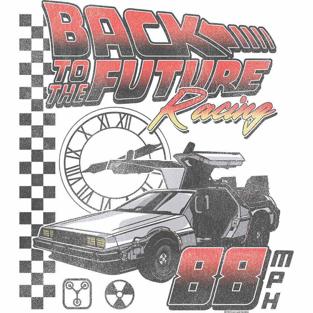 Back to the Future - BTTF RACING Adult Shirt