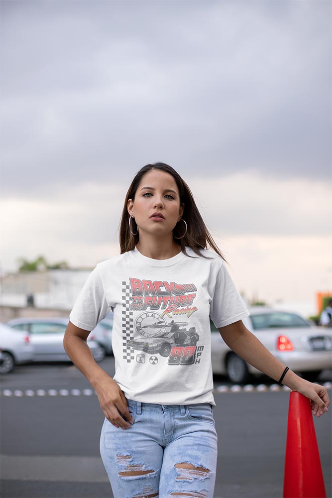 Back to the Future - BTTF RACING Adult Shirt