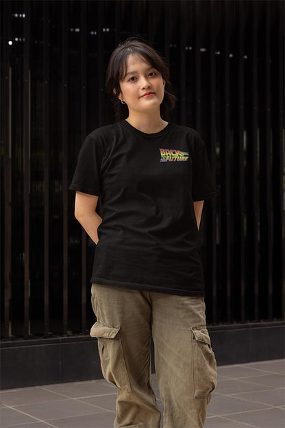 PREMIUM | Back to the Future - BTTF OUTATIME RACING F B 2-SIDED Adult Shirt