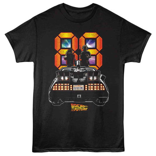 Back to the Future - BTTF 88 BACK OF THE CAR Adult Shirt