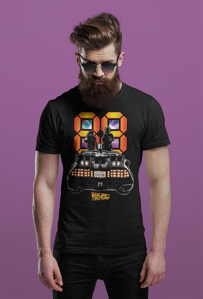 Back to the Future - BTTF 88 BACK OF THE CAR Adult Shirt
